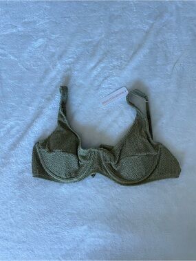 Somerfield Swim Olive Knit Underwire Bikini Top
